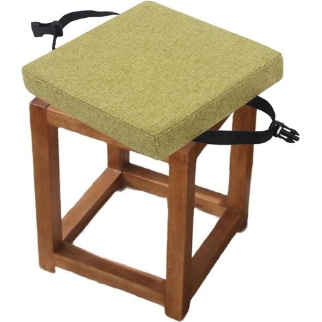Coussins tabouret antidérapants 30x30x5 cm, usage école/jardin/bureau (modèle C4) (1/4)