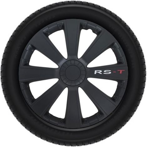 Ensemble d'enjoliveurs - 15 pouces - RS-T Noir