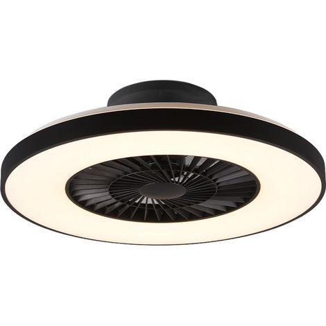 Ventilatore a soffitto Senza Pale con Led Nero 40W Halmstadt GD Trio (1/5)