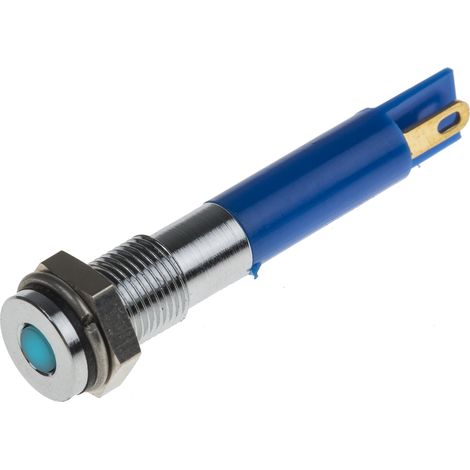 Voyant LED lumineux Bleu RS PRO, dia. 6mm, 12V c.c., taille de la lampe 3 mm, IP67 ( Prix pour 1 )