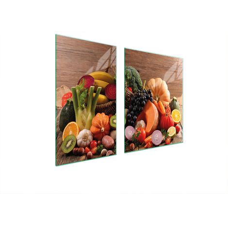 ASSIETTE EN VERRE et PLANCHE À DÉCOUPER 100x52 ALIMENTAIRE (1/5)