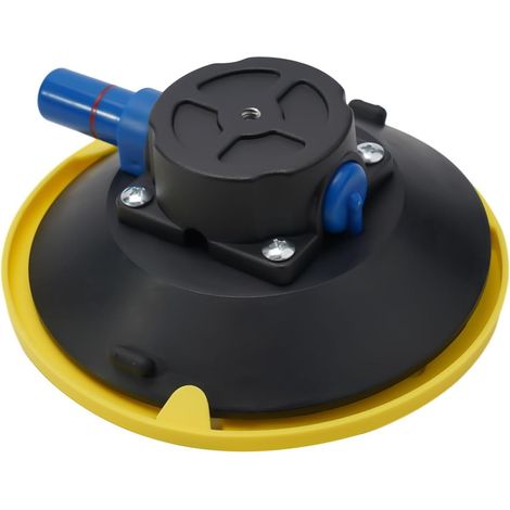 Ventouses sous vide de 15,2 cm avec pompe manuelle et filetage intégré M6 M8 1/4 3/8 pour montage et maintien d'équipements sur verre, métal et surfaces de véhicule (6,35 mm) (1/5)