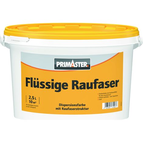 Primaster Flüssige Raufaser 2,5 L weiß matt
