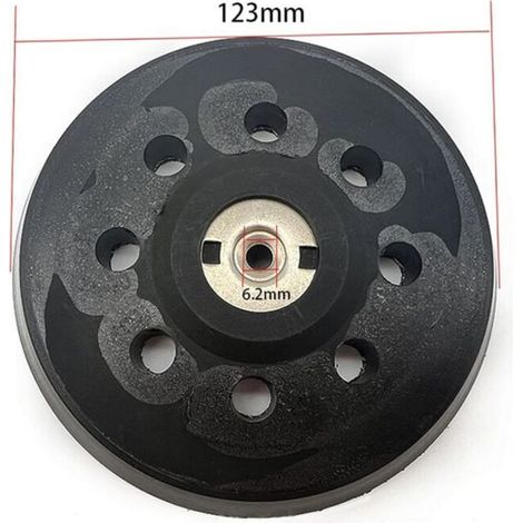 125mm Plateau de Poncage, Plateau pour Metabo SXE 325 Intec 425 Turbotec 631220000 (Noir) (1/4)