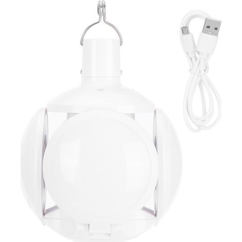 Lampe LED rechargeable DC, tension large, pliable, en forme de ballon de foot, pour éclairage maison et garage (1/5)