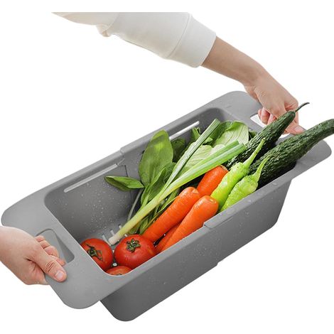 Passoire d évier réglable Panier d égouttage de cuisine