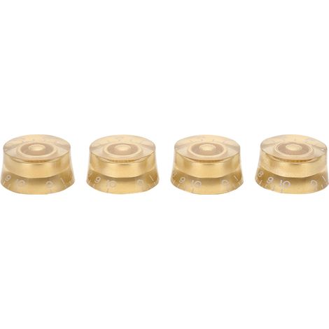 4 pièces Boutons de contrôle de volume et tonalité pour guitare Les Paul, remplacement en or (1/5)