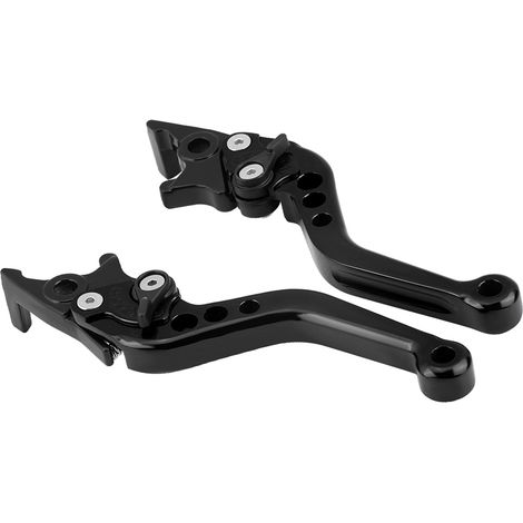 1 Paire de Poignées de Frein CNC Aluminium pour Moto Scooter Double Disque Noir (1/5)