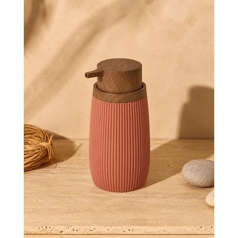 Dispenser sapone in plastica terracotta London (1/2)