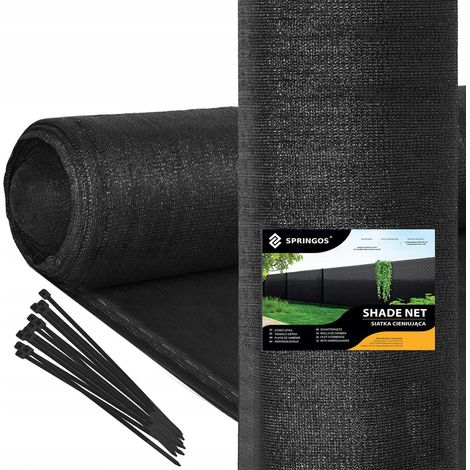RETE OMBREGGIANTE MASCHERANTE 90% 1,5x25m PER RECINZIONE + FASCE 100 pezzi UV (1/5)