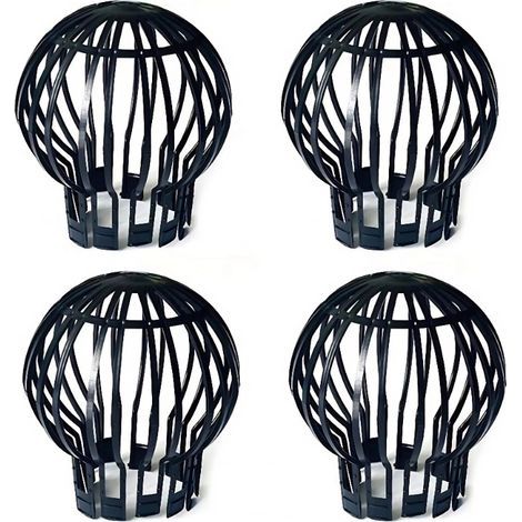 Filtres pour gouttières crapaudine – Lot de 4– Ø 3 cm – Installation rapide sans outil – Adaptable sur gouttières de Ø 60 à 100 mm – P. Outillage (1/5)