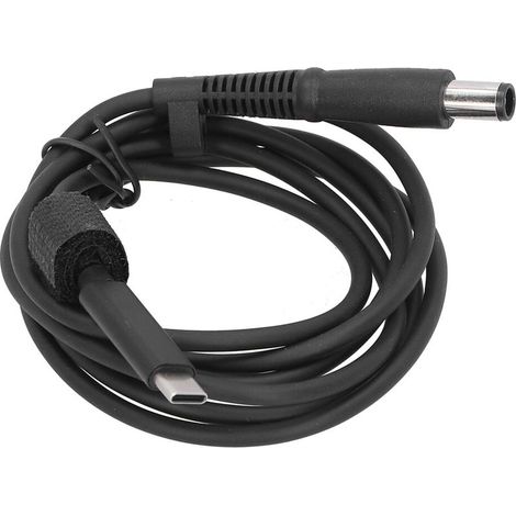 Ce câble adaptateur de charge est compatible avec les ordinateurs portables HP et dispose d'interfaces USB-C et jack 4,5 mm. Il prend en charge la charge rapide 45 W, 65 W et 90 W et garantit une char (1/4)