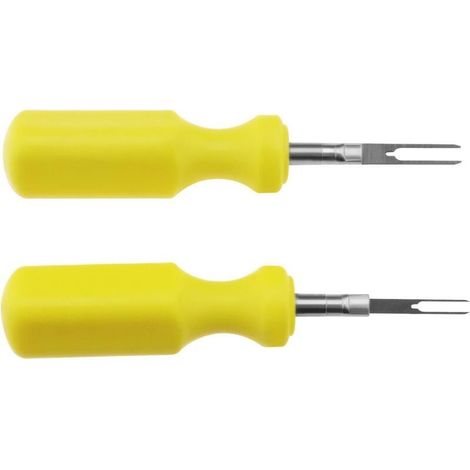 Ensemble de 2 outils de retrait de bornes automobiles, adapté aux connecteurs de fils de 2 mm et 3 mm, extracteur de broches en acier inoxydable, pour la réparation mécanique.