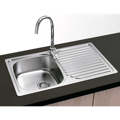 Fregadero Acero Inox Mod. Viena 80x48 cm Sobre Encimera (1/2)