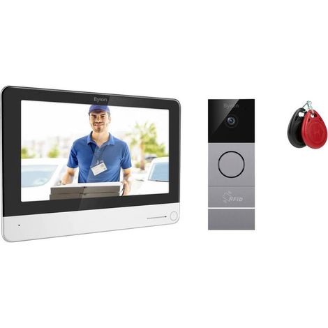 [NEUWERTIG] B-Ware Byron Video-Türsprechanlage WLAN Komplett-Set DIC-23312 Touchdisplay HD Kamera (1/2)
