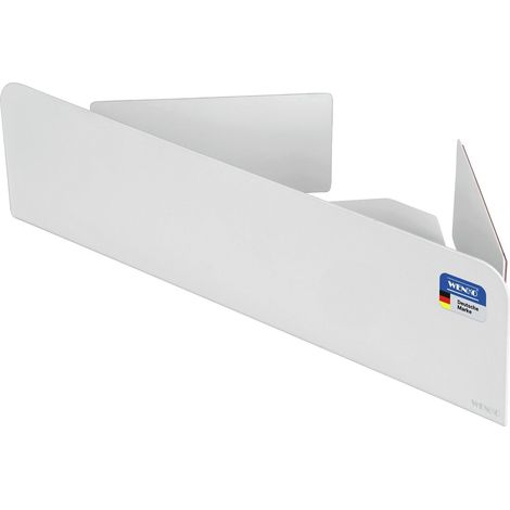 Étagère d’Angle Mod Lizan, Acier Inoxydable, autocollante, Forte adhérence, Fixation Murale sans perçage, étagère de Douche Extra Profonde avec Drainage, Gain de Place, Blanc Mat (1/5)