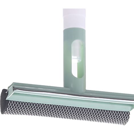 Fenster- und Oberflächenpoliergerät mit integrierter Sprühfunktion, abnehmbarem Abzieher, aus PP- und TPR-Materialien, grüne Farbe, 3-in-1-Design. (1/4)