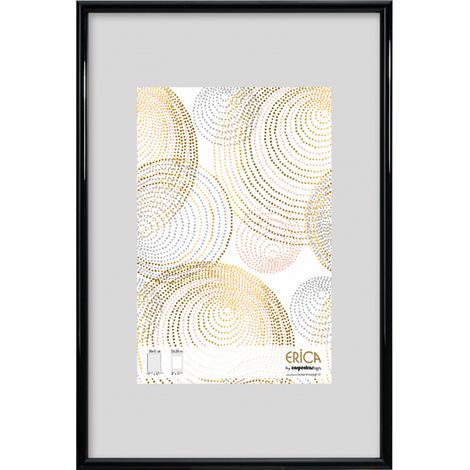 Cadre photo en plastique - Erica - 40 x 50 cm - Noir - Livraison gratuite (1/2)