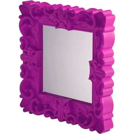 Mirror of Love Fucsia dolce - Piccolo specchio di design originale Slide colorato moderno barocco camera ingresso sala da pranzo salotto (1/4)