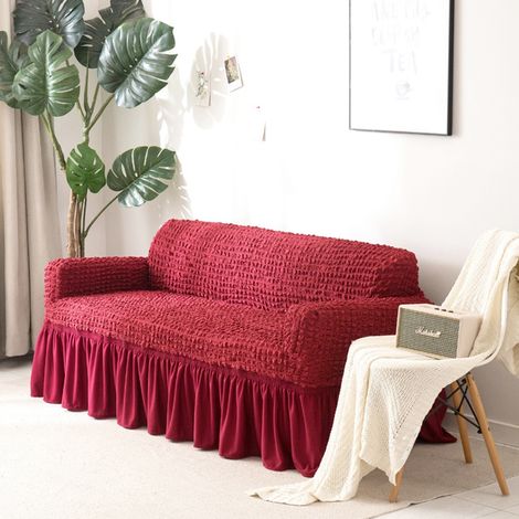 Housse de canapé imperméable, élastique et anti-poussière, protection pour coussins (pour canapé 3 places) (1/5)