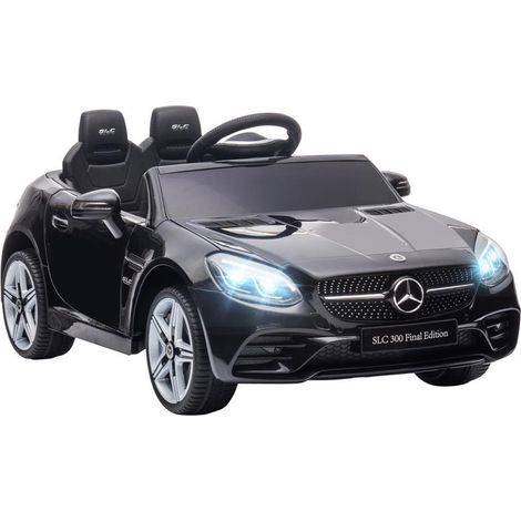 MACCHINA ELETTRICA PER BAMBINI LICENZA MERCEDES SLC 300 CON TELECOMANDO. IN PP E METALLO. 107X62.5X44 CM. NERO (1/5)