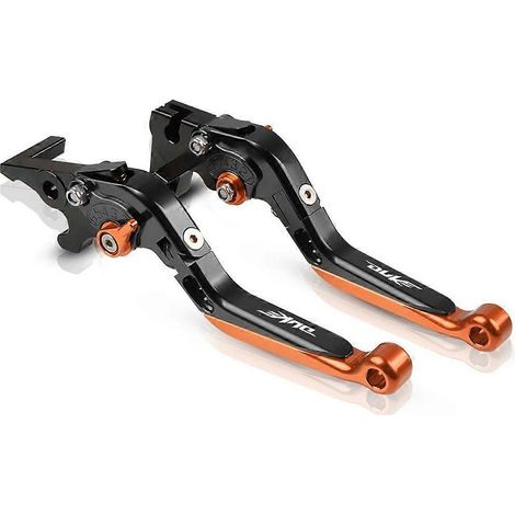 Leviers de frein et d'embrayage pour KTM Duke 125/200/250 (orange)