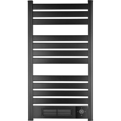 Toallero eléctrico cerámico Vélez negro 2000W PTC mando 102x55cm (1/2)