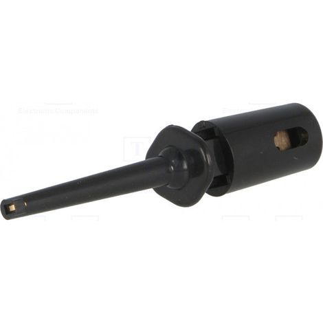 Hakentestklemme 0,3Amp Farbe SCHWARZ