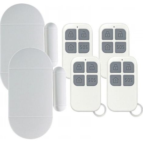 2 Pièces Alarme Porte,DéTecteur Ouverture Porte avec SirèNe Puissante De 130 DB, Alarme De Porte Et FenêTre sans Fil MagnéTique (1/5)