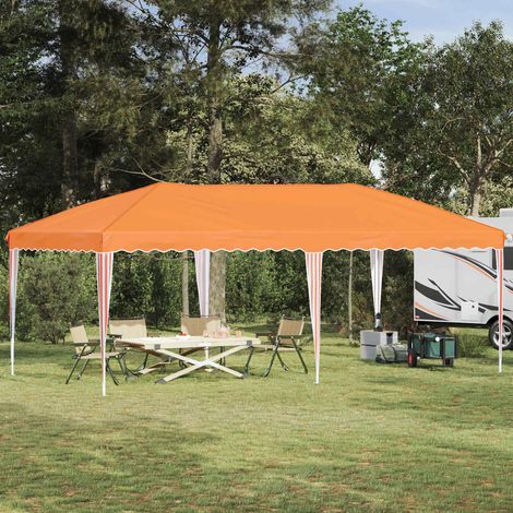 vidaXL Tenda per feste a pop-up 575 x 290 x 245 cm Arancione