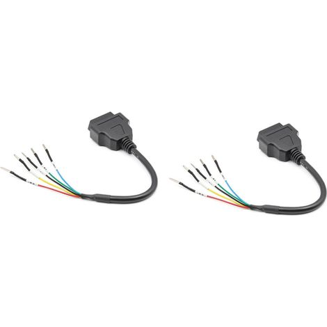 2X 16 Broches OBD OBD2 Femelle K Ligne Can Ligne Cavalier Testeur Connecteur Voiture Diagnostique Câble