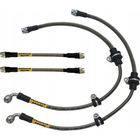 Tubi freno flessibili in teflon intrecciato per Renault Clio 3 Sport (1/5)