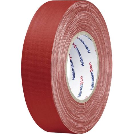 Ruban adhésif toilé HelaTape Tex HellermannTyton 712-00201 rouge (L x l) 10 m x 19 mm caoutchouc 1 p
