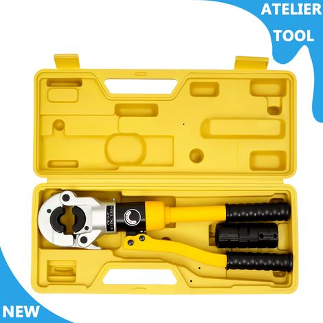 Outil de sertissage hydraulique 8Ton avec 4 Morceaux de sertissage 16mm / 20mm / 25mm / 32mm pour serter les tuyaux en aluminium-plastique, les tuyaux PEX, les tuyaux en acier (1/5)