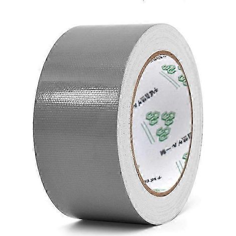 Rouleau de ruban adhésif textile imperméable de 10 m x 45 mm pour réparations et loisirs créatifs. Couleurs : rouge, noir, bleu, marron, vert, argent. (1/4)