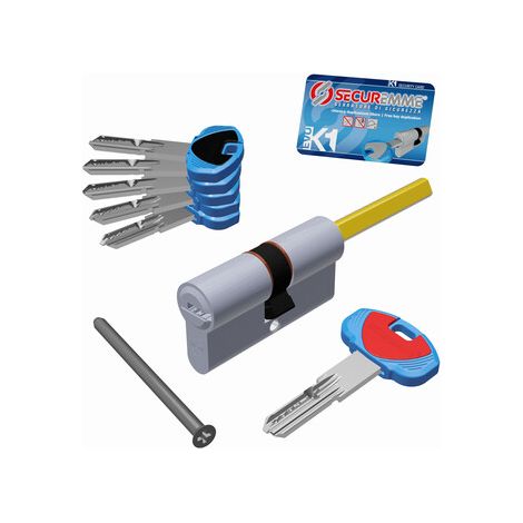 CILINDRO K1 SAGOMATO C/5CH+1C P/POM 30+50 CR SAT SECUREMME