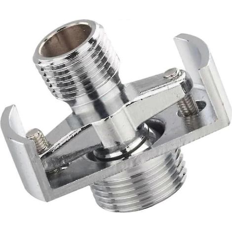 Eckarmatur mit Exzenterschraube, verstellbarem kurzem Zulaufschlauch, Zubehör für geneigte und gebogene Fußdusche (für AquaForge).