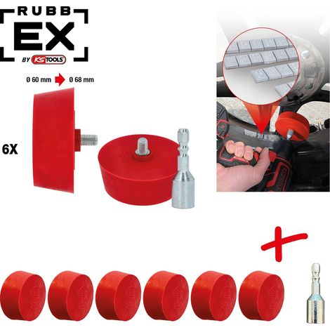 KS Tools Radierteller für Alufelgen, konisch, 6er Pack (1/5)