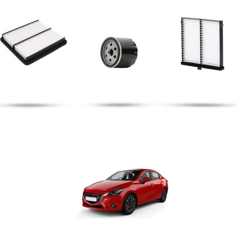 Kit tagliando 3 filtri compatibile con Mazda 2 (DL) Skyactiv-G Hybrid 55kw Dal 2019 (1/5)