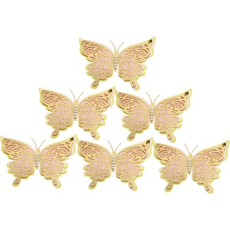 1 Satz Schmetterling Wanddekoration Schmetterlings Wandaufkleber für Hochzeiten Partys und Wohnräume (1/5)