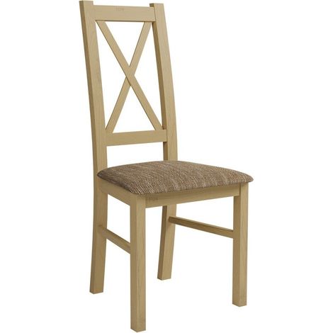 Silla Sparks 117, Roble Sonoma, 95x46x40cm, Tapiz, De madera, Madera (1/4)