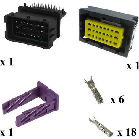 Kit Connettore Framatome 24 Vie Maschio Femmina da circuito stampato