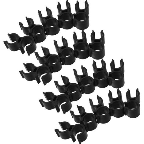 Toyvian Lot de 20 supports de pommeau de douche pour chaise de bain, en plastique noir, réglables et adaptés aux personnes âgées (1/5)