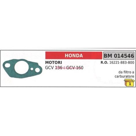 Guarnizione HONDA motopompa GCV 136 160 014546