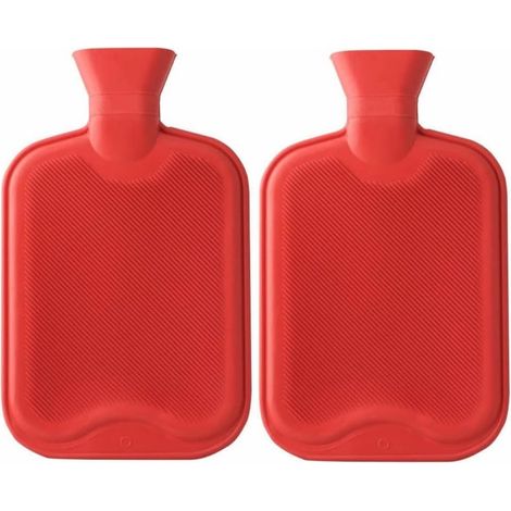 Bolsa de agua caliente de 2 l, juego de 2 bolsas térmicas