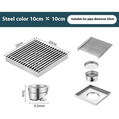 (A1)304 stainless steel floor drain, hotel bathroom large displacement outdoor garden deodorant shower Drains (1/4)