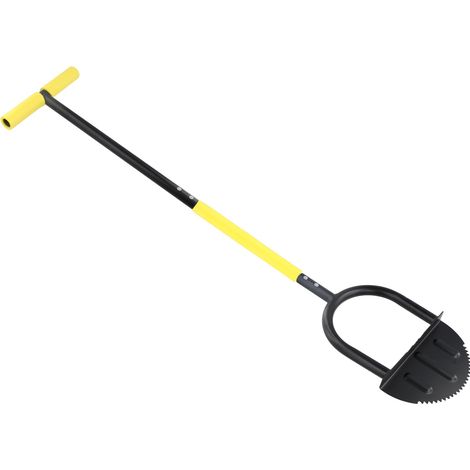 Sägezahn-Rasenkantenschneider, langes Rasenkantenmesser, Halbmond-Rasenkantenschneider mit Höhenverstellung, Gartengerät für präzises Kantenschneiden
