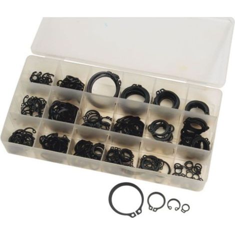 Draper 56379 - Set anelli di sicurezza, 285 pezzi