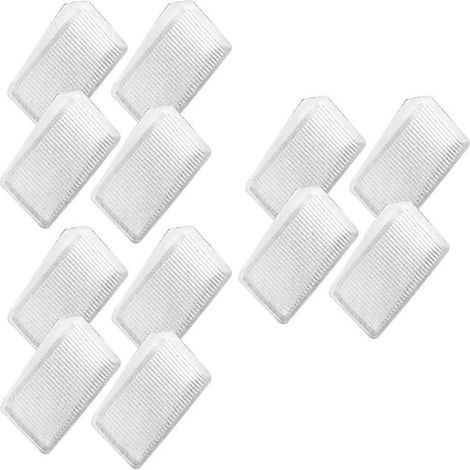 Cales de table transparentes, niveleuses en forme de coin, compatibles avec l'amélioration des meubles, lot de 12 (1/5)