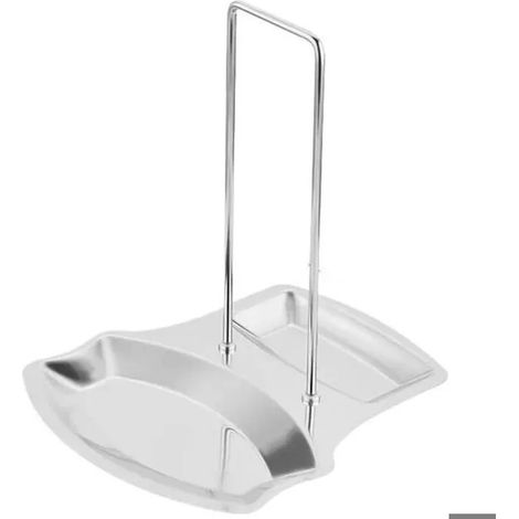 Support pour couvercles de casseroles et repose-cuillère en acier inoxydable — Organiseur de cuisine (1/5)